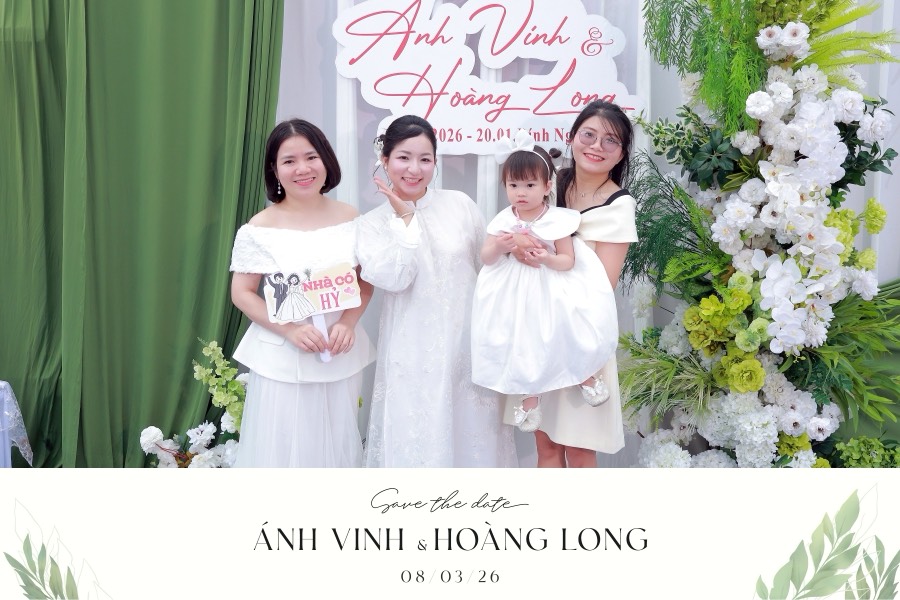 Ảnh in khách mời tại Lễ Vu Quy Ánh Vinh và Hoàng Long
