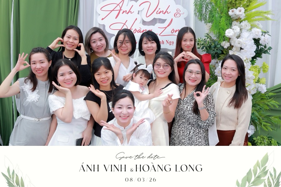 Ảnh in đông khách mời tại Lễ Vu Quy Ánh Vinh và Hoàng Long